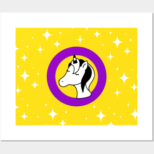 Intersex Sparkle Unicorn Posters and Art